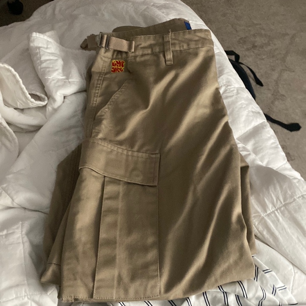Empyre Loose Fit Khaki Cargo Skate Pants